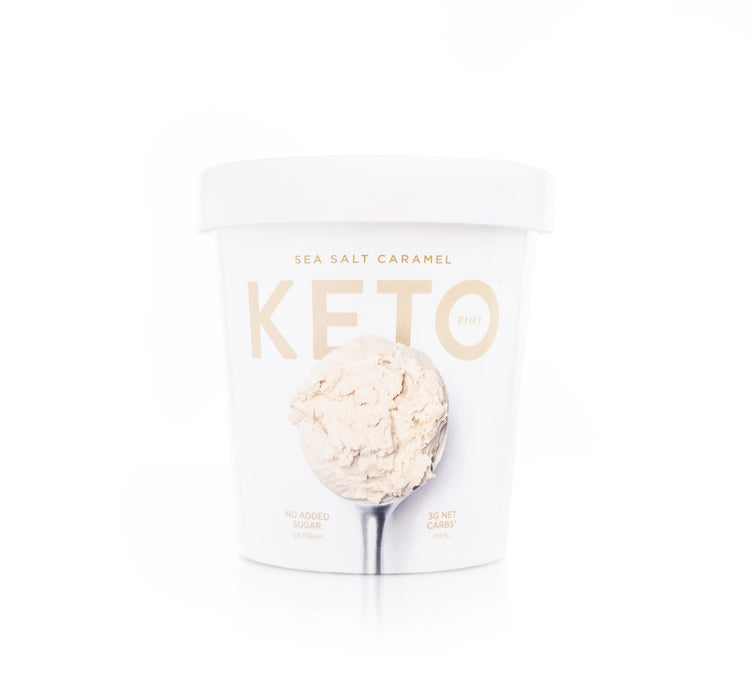 Keto Pint Low Carb Sea Salt Caramel Ice Cream , 16 oz