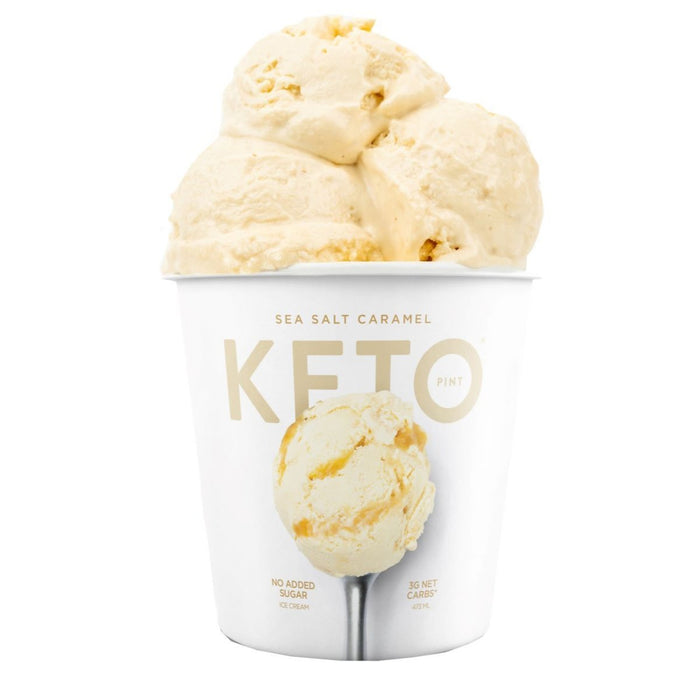 Keto Pint Low Carb Sea Salt Caramel Ice Cream , 16 oz