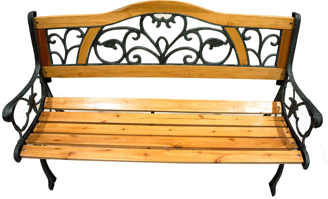 Park Cast Iron Garden Bench, 1 pc 