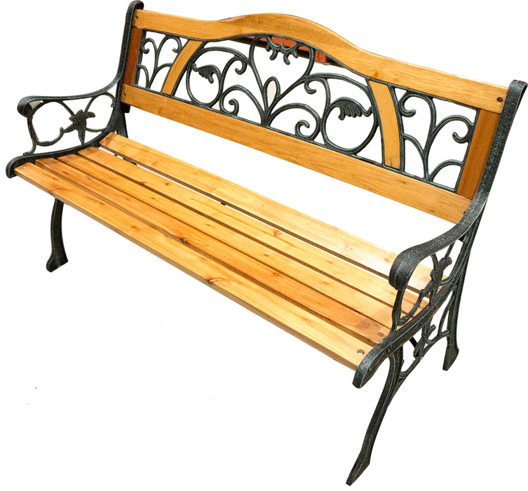 Park Cast Iron Garden Bench, 1 pc 