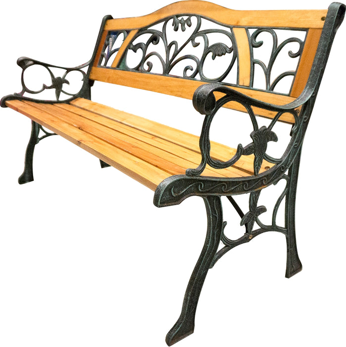 Park Cast Iron Garden Bench, 1 pc 