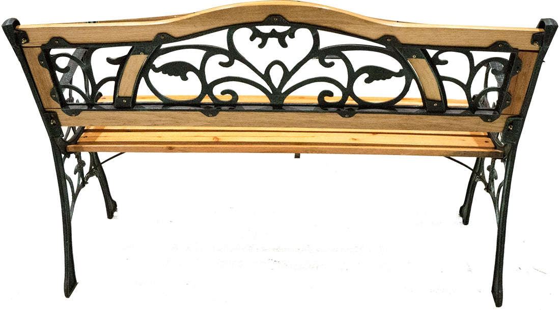 Park Cast Iron Garden Bench, 1 pc 