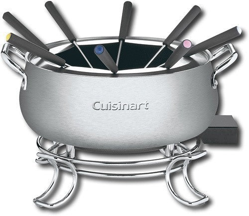 CuisinArt 3 Quarts Stainless Steel Electric Fondue Set, Model #CFO-3SS
