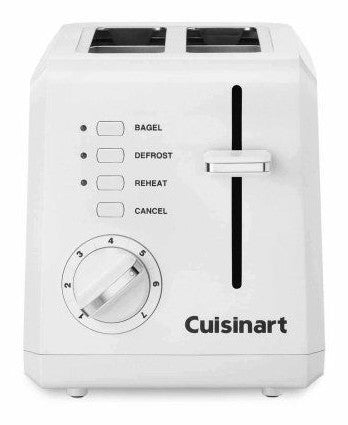 Cuisinart 2-Slot Compact Plastic Toaster, Model #CPT-122