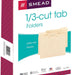 Smead 1/3-Cut Tab Folders, Letter Size Manila, 150 ct