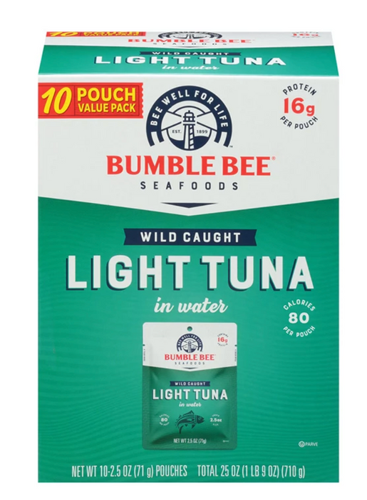 Bumble Bee Wild Caught Light Tuna , 10 x 2.5 oz