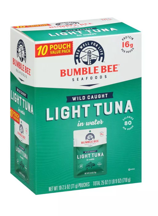 Bumble Bee Wild Caught Light Tuna , 10 x 2.5 oz