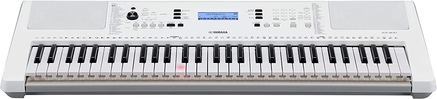 Yamaha 61-Key Lighted Portable Keyboard (EZ-300AD), 61 key