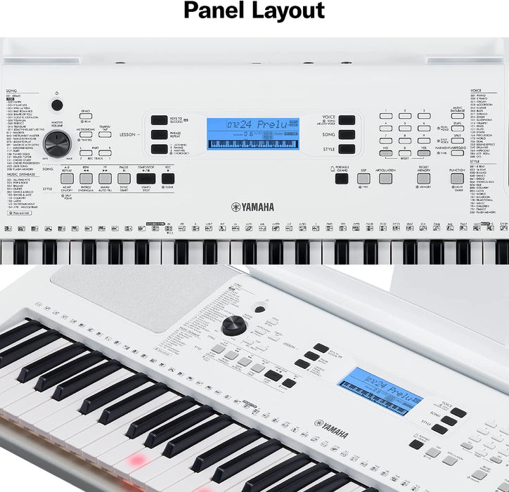 Yamaha 61-Key Lighted Portable Keyboard (EZ-300AD), 61 key