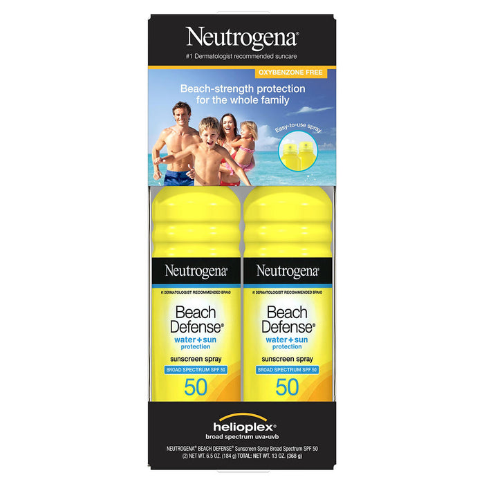 Neutrogena Beach Defense 2-Pack, SPF 50, 2 x 1.5 oz