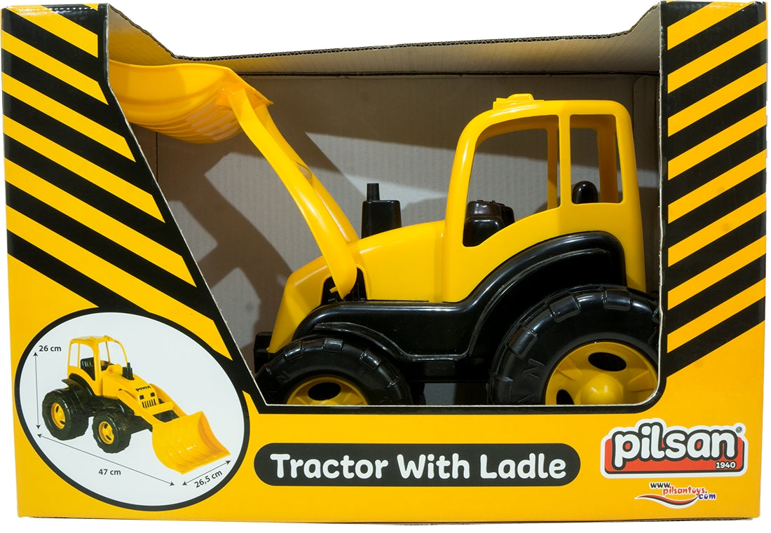 Pilsan Tractor with Ladle, 47 x 26.5 x 26 cm