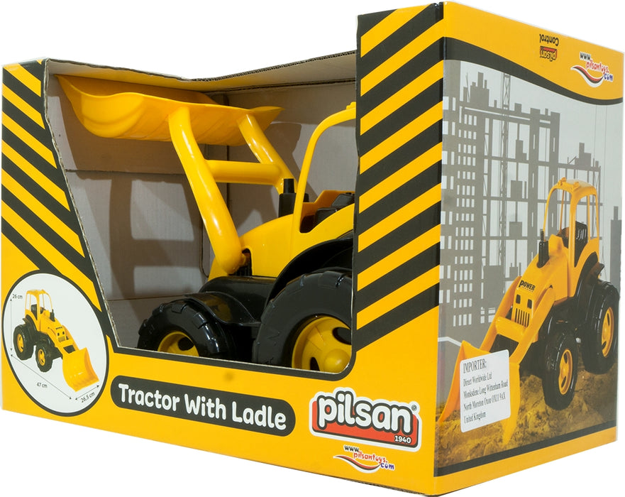 Pilsan Tractor with Ladle, 47 x 26.5 x 26 cm