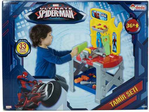 Dede Power Tool Bench Set, Marvel Spiderman, 33 pc