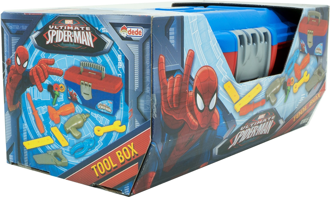 Dede Handy Man Tool Box, Marvel Spiderman, 12 pc