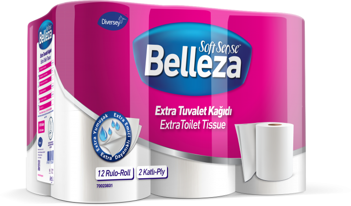 Belleza Extra Toilet Paper, 2-Ply , 12 ct