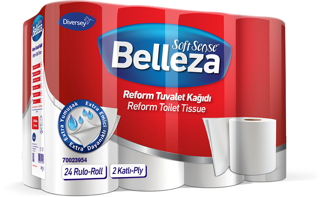 Belleza Reform Toilet Paper, 2-Ply , 24 ct