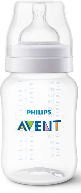 Avent Classic+ Baby Bottle, White, 260 ml