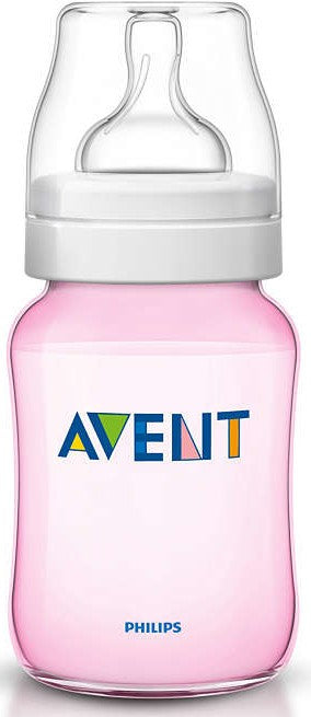 Avent Classic+ Baby Bottle, Pink, 260 ml