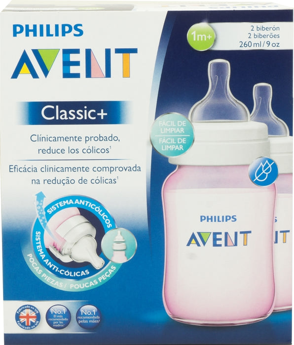 Philips Avent Classic+ Feeding Bottles 2-Pack, 2 ct