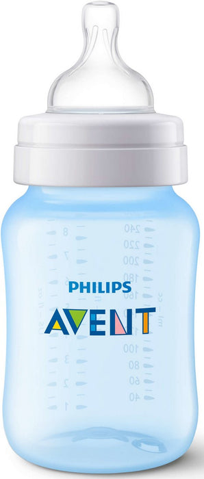 Avent Classic + Baby Bottle, Blue, 260 ml