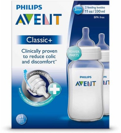 Avent Classic+ Feeding Bottles 2-Pack , 2 x 330 ml