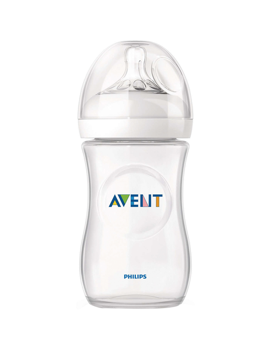 Avent Natural Baby Bottle, Transparent, 260 ml