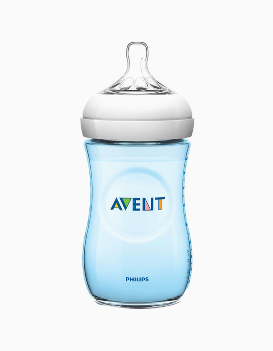 Avent Natural Baby Bottle, Blue, 260 ml