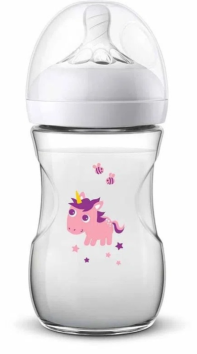 Avent Natural Baby Bottle, Unicorn, 9 oz