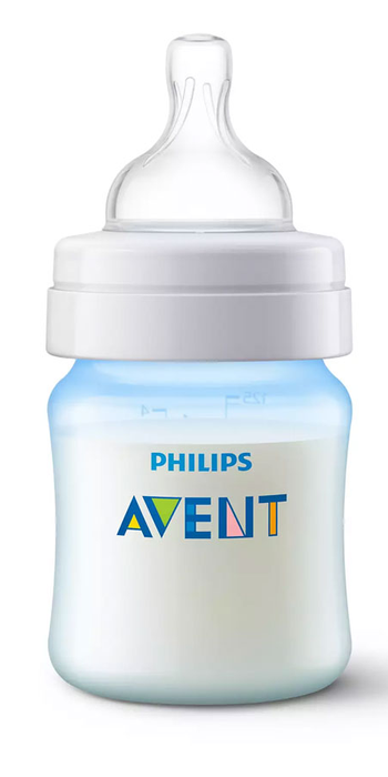 Avent Anti Colic Baby Bottle, Blue, 4 oz