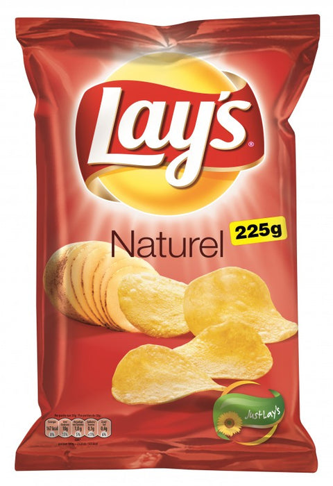 Lay's Naturel Potato Chips, 225 gr