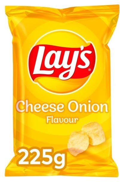 Lay's Cheese Onion Potato Chips, 225 gr