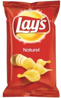 Lays Naturel Potato Chips, 335 gr