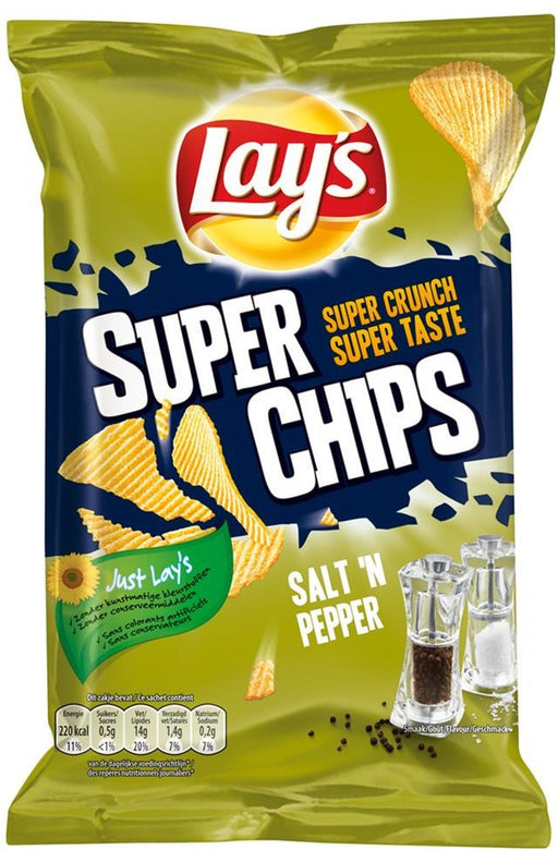 Lay's Potato Chips, Salt 'n Pepper, 250 gr