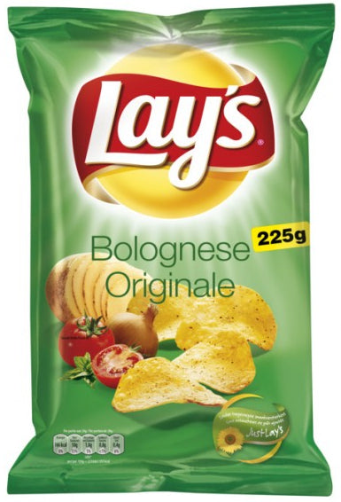 Lay's Bolognese Originale Potato Chips, 225 gr