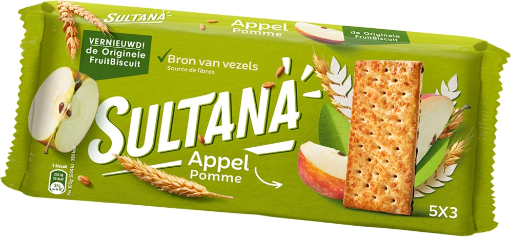 Verkade Sultana Apple Fruit Biscuit, 218 gr