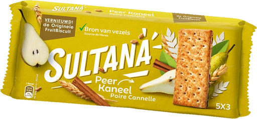 Verkade Sultana Pear Cinnamon Fruit Biscuit, 218 gr