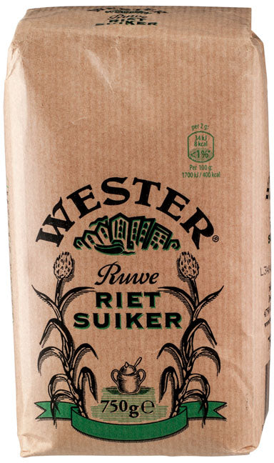 Wester Raw Cane Sugar (Rietsuiker), 750 gr