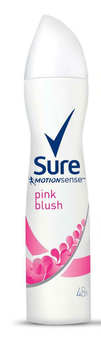 Sure Motion Sense Pink Blush Anti-Perspirant Deodorant Spray For Women, 250 ml