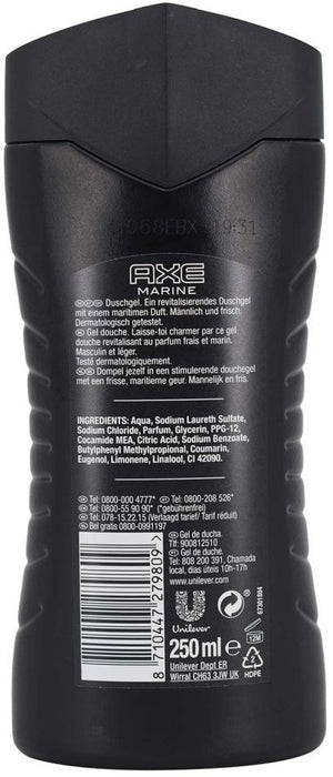 Axe Marine Body Wash, Ocean Fresh Scent, 250 ml