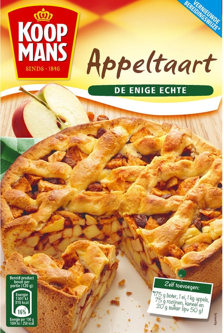 Koopmans Real Apple Pie Mix (Appeltaart), 440 gr