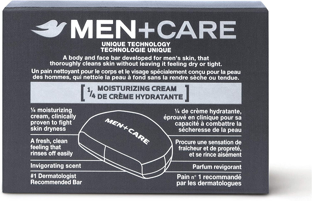 Dove Men + Care Body & Face Extra Fresh Bar Soaps, 4-Pack, 4 x 100 gr