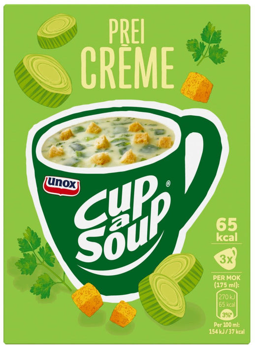 Unox Cup-A-Soup Leek Cream Soup, 3 ct