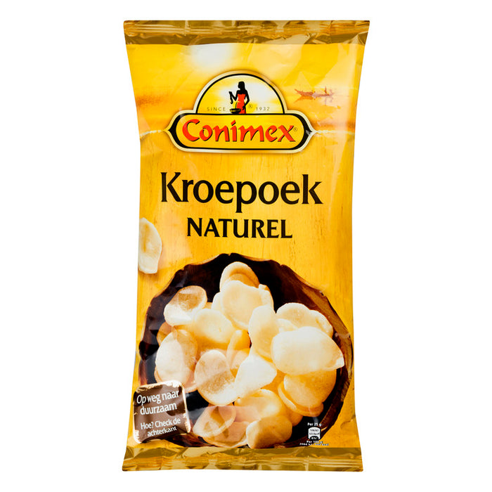 Conimex Kroepoek Naturel (Prawn Crackers), 73 gr —