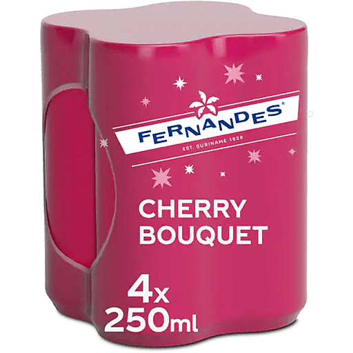 Fernandes Cherry Bouquet Soda, 4-Pack , 4 x 25 cl