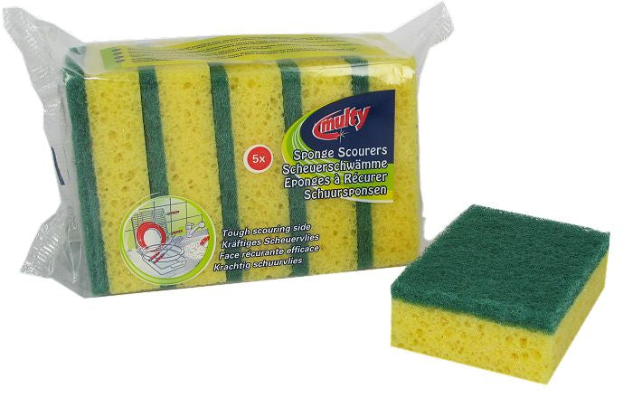 Multy Sponge Scourers Value Pack, 5 ct