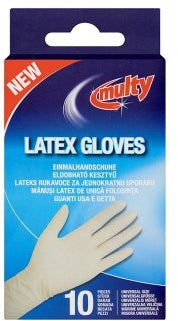 Multy Latex Gloves, 10 ct