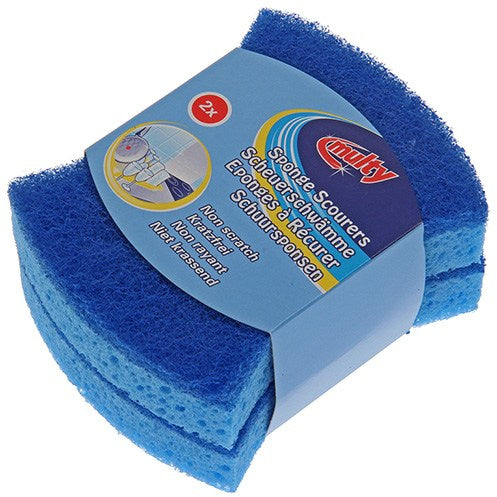 Multy Sponge Scourers, 2-Pack, 2 ct