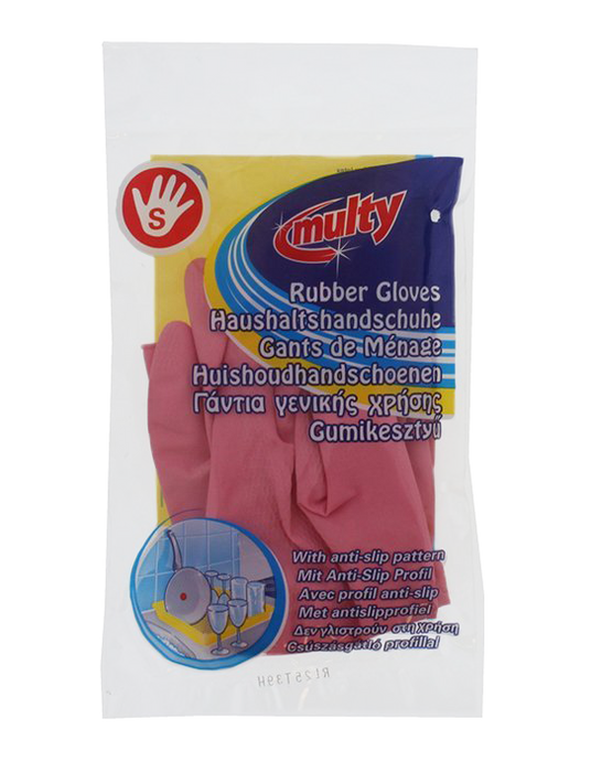 Multy Household Rubber Gloves, Small, 1 pair