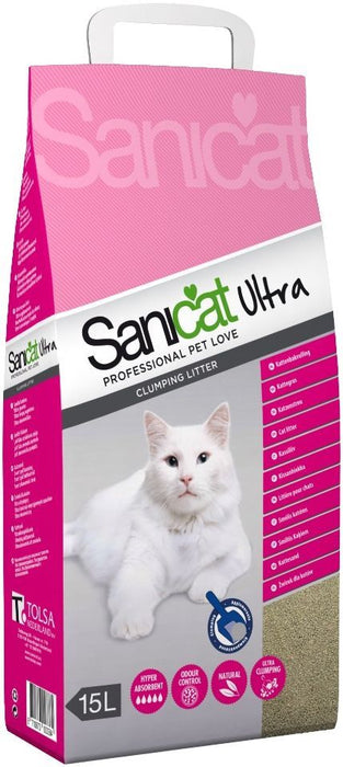 Sanicat Ultra Clumping Litter, 15 L