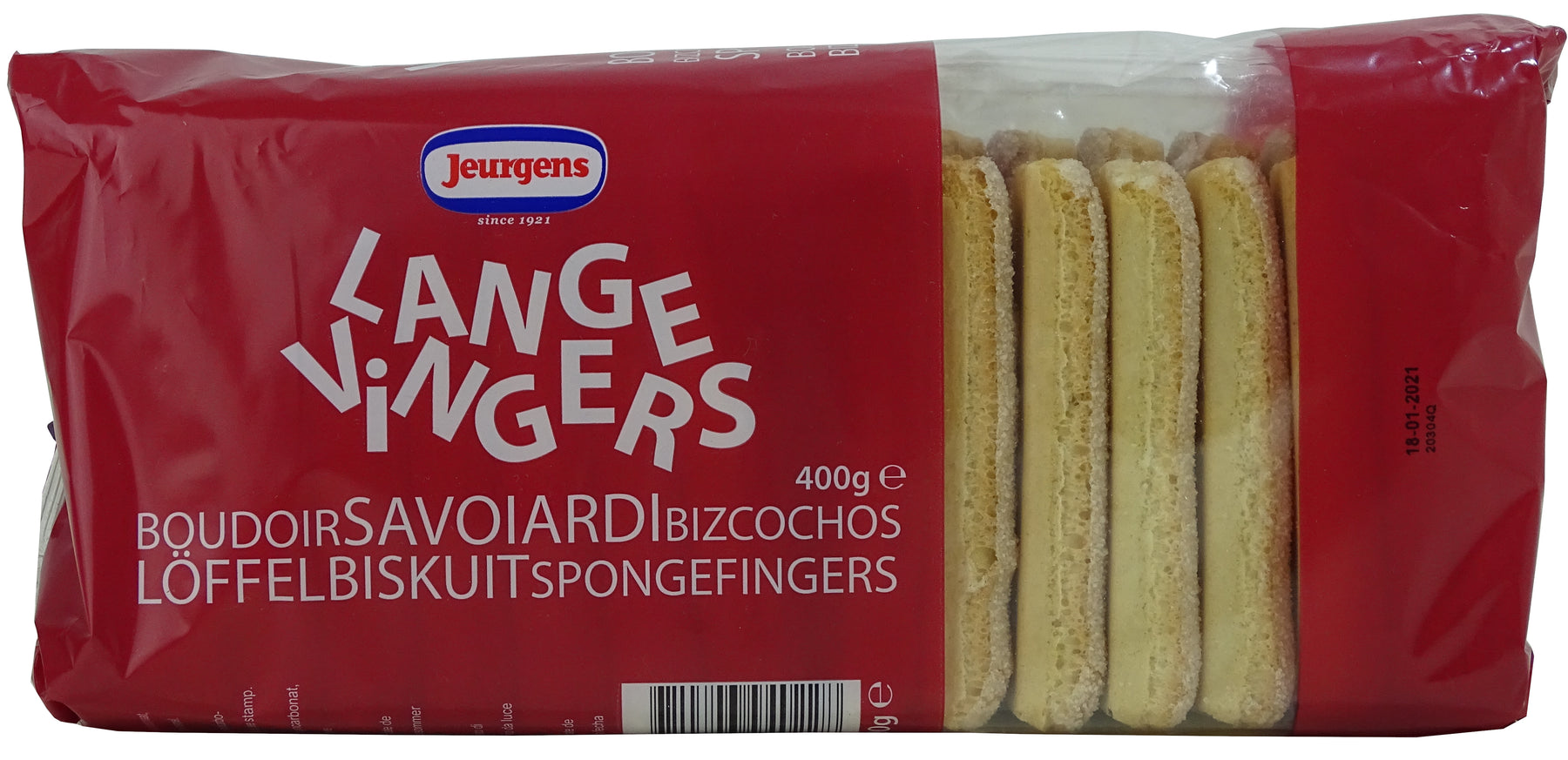 Jeurgens Lady Fingers Sponge Biscuits, 400 gr —